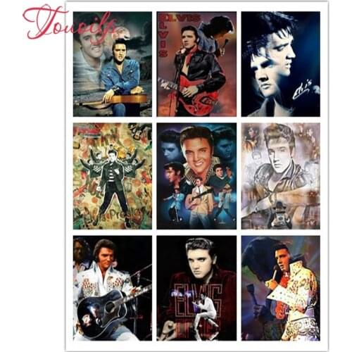TOUOILP full NEW square&round 5D DIY Diamond Embroidery 5D Diamond painting Elvis Cross Stitch 3D Pictures of Rhinestone mosaic