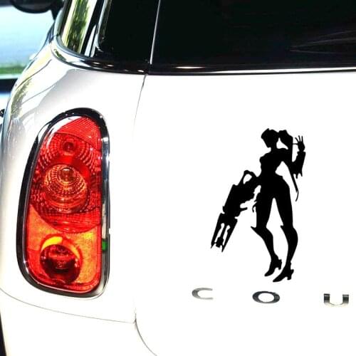 Car Stickers Game Overwatch Shooting Widowmaker Beauty Funny Creative Decals Auto Tuning Styling 18cm 25cm D10