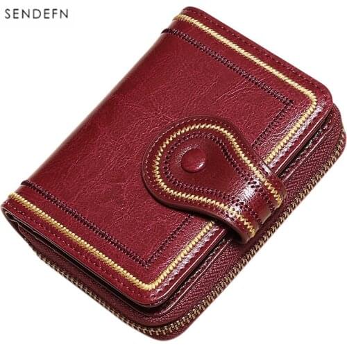 Card pack genuine leather wallet women New multi-card slot ultra-thin large-capacity exquisite card wallet portefeuille femme