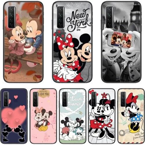 Disney Mickey Mouse Phone Case For Huawei Nova p10 lite 7 6 5 4 3 Pro i p Smart ZBlack Etui 3D Coque Painting Hoesje