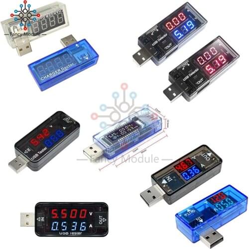 Diymore USB Digital Voltmeter Ammeter Current Voltage Meter Battery Energy Capacity Time Multifunction USB Power Detector Tester
