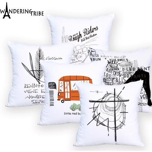 Tailor-Madeprinted Throw Pillows Boho Cushion Covers Geometirc Pillow Cover Decorative Pillow Flower Cushions Home Cushions