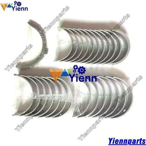 For Iseki T9520 Crankshaft Main ConRod Bearing Set For SBR JBR FBR YBR For Isuzu 6BB1 Truck Diesel Engine Repair Parts