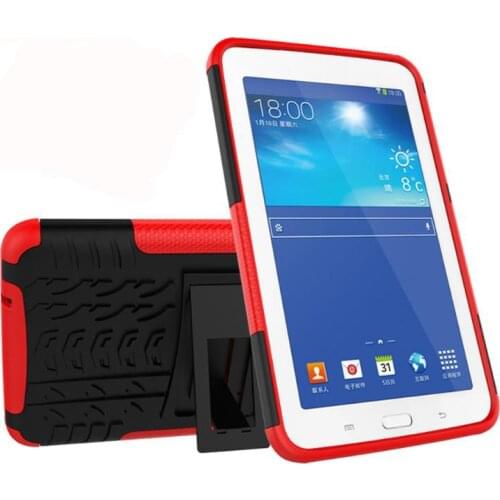 Dual Layers Shockproof Case For Samsung Galaxy Tab A6 SM-T280 SM-T285 7.0 Inch Tablet PC Armor Cover with Rear Kicstand