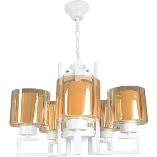Eray Lighting L-Sleeve White 5 li Chandelier