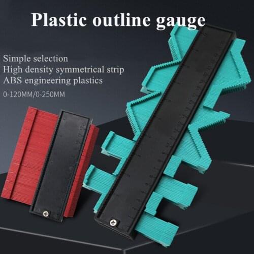 5inch 10inch Multi-functio Contour Profile Gauge Irregular Shaping Wood Measure Ruler ABS Curving Gauge Arc Shape Remover
