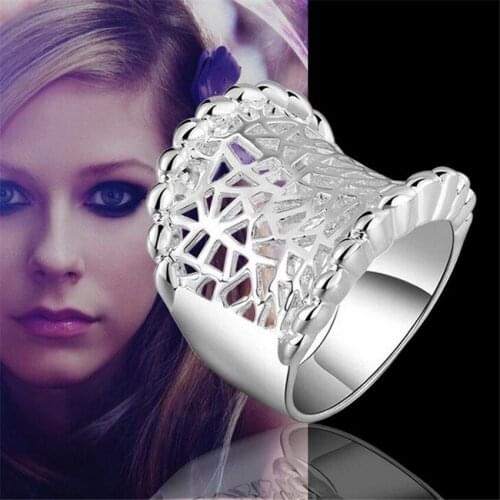Fashion Jewelry Silver Ring For Women Cubic Zirconia Stone Ladies Ring 925 Sterling Silver Party Romantic Wedding Rings #103