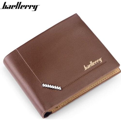 Baellerry New Arrival Short Wallets For Men Famous Brand Designer Purse Male Portable Card Holder Small Wallet Carteira Monedero