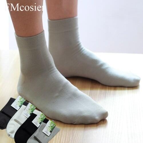 8 Pairs High Quality New Spring Summer Mens Bamboo Cotton Socks Sokken Male Mens Man Dress Socks White Black Mannen Socken Sox