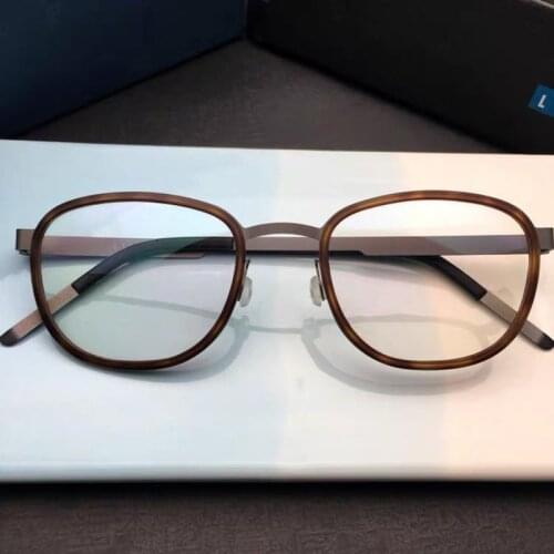 2020 New Denmark Designer Acetate Titanium Glasses Frame Men Women Original Quality Korean Eyeglasses Spectacles Eyewear 9712