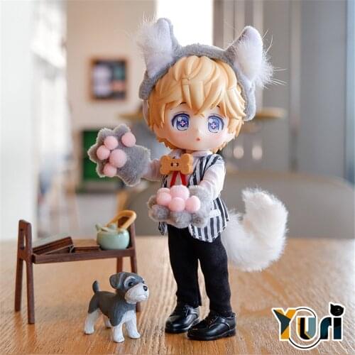 Original Doll Outfit Tail Clothes 1/12 BJD OB11 Size Clothing Suit Costume Figure Limit Cosplay Gift C