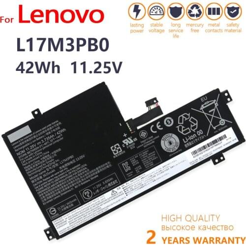 Genuine Laptop batteries for L17M3PB0 L17C3PB0 3ICP6/54/90 L17L3PB0 11.4V 45Wh BATTERY LENOVO
