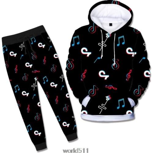 New Children Tik Tok Tracksuit Kids Clothing Sets Baby Girl Fashion Sports Suits Hoodies Sweatshirts+Pants 2 Pcs Tik Tok Clothes