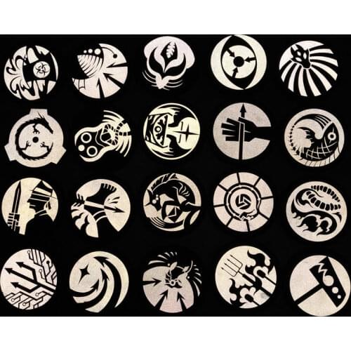 SCP Foundation Mobile Task Force Logo Reflective Patches MTF Nine-Tailed Fox Red Right Hand Front Runner Mole For Clothes Bag