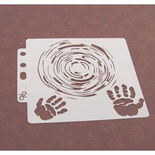 Fingerprint Layering Stencils for Diy scrapbook/photo album Decorative Embossing coloring,painting stencil,home decor