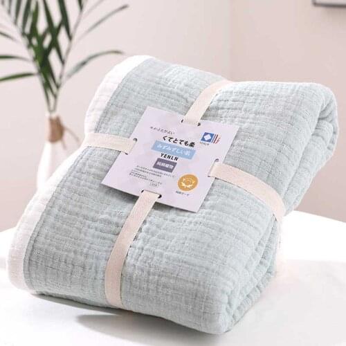 Japanese Washable Six Layer Gauze For Travel Siesta By Office Single Double Towel Blanket Air Conditioning Comforter Beddings