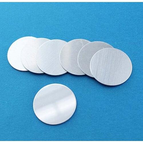 58mm Aluminum Stamping Blanks 2.28 Inch Diameter - Raw Brushed Finish Round Circle Disc Tags 0758LT