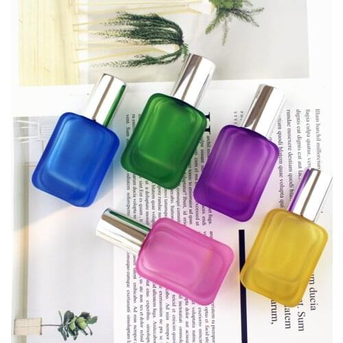 10PCS Colorful 30ml Glass Perfume Bottle With Sprayer Mini Refillable Empty Travel Spray Bottle Cosmetic Container