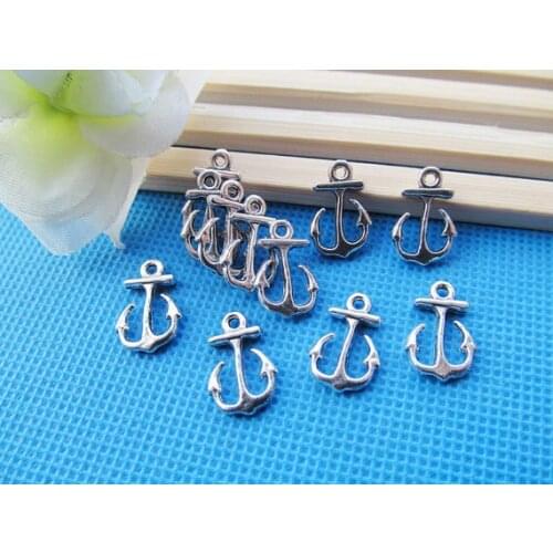 300pcs Cute Cabinet Antique Silver tone Anchor Connector Pendant/Hanging Charm/Finding,DIY Jewellry Accessory