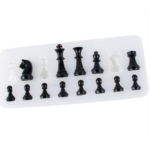 5 Pcs/set Silicone Mold For Resin International Chess Shape Silicone Resin DIY Clay Epoxy Resin Pendant Molds