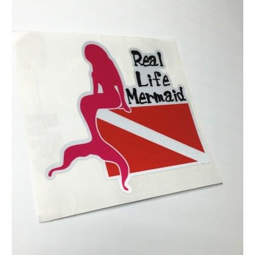 5pcs creative real life mermaid car sticker cool diving car sticker fashion hot girl sexy lady diving sticker waterproof 2782