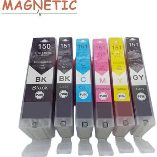 6X PGI150 PGI-150 compatible ink cartridge For canon PIXMA IP7210 MG5410 MG5510 MG6410 MG6610 MG5610 MX921 MX721 IX6810 printer