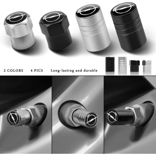 Car 4PCS Wheel Stem Covers Tire Valve Caps Decoration For OPEL Tigra Zafira Omega Signum Zafira opc Astra Corsa Mokka vectra