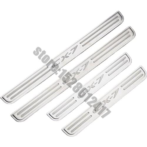 Car Accessories For Mazda CX-7 CX 7 CX7 Door Sill Scuff Plates Protector Door Sills Pedal guards Sticker 2007-2016 Car Styling