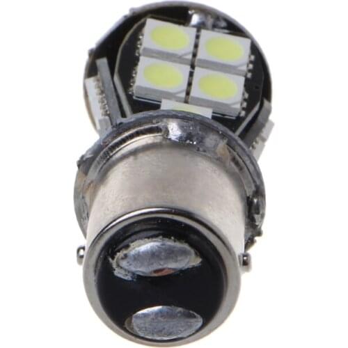 White CANBUS 1157 BAY15D 21 LED 5050 SMD P21/5W Brake Tail Light Bulb DC 12V