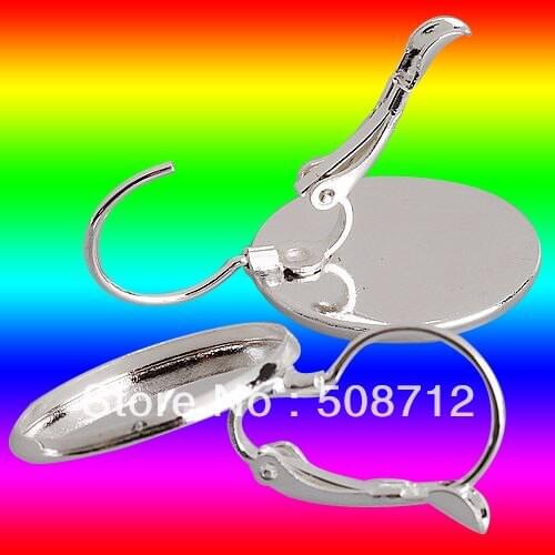 Free shipping!!! EP091 300sets 10mm Setting Stud Leverback Hook Stud Earing blanks and base trays bezel