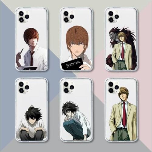 Death Note Ryuk kira Phone Case Transparent For iPhone 12 11 pro mini XS XR X max 5 6 s 7 8 plus Soft TPU Clear Mobile bags