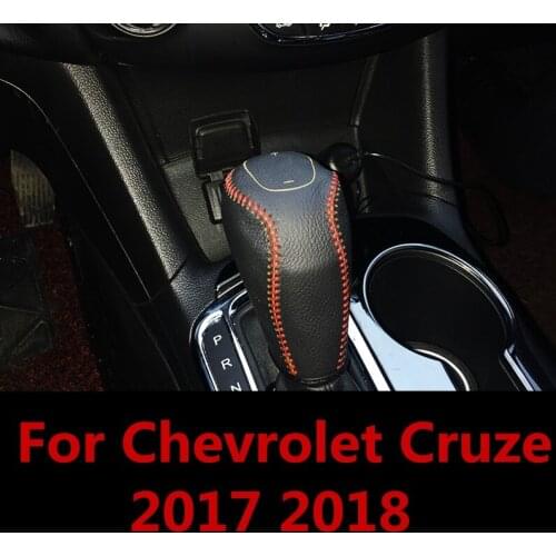 For Chevrolet Cruze 2017 2018 Leather Center Console Gear Shift decorative Sleeve Interior decoration Auto Accessories