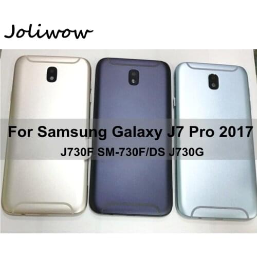 For SAMSUNG Galaxy J7 Pro 2017 J730 J730F SM-730F Back Battery Cover Door Rear Glass Housing J7 Pro 2017 J730 Battery Cover