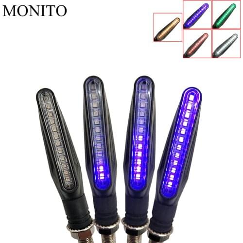 For Suzuki Bandit 650 DL1000 GSF1200 GSF1250 GSF650 DL650 motorcycle turn signal light lamp motocross flowing water flicker led