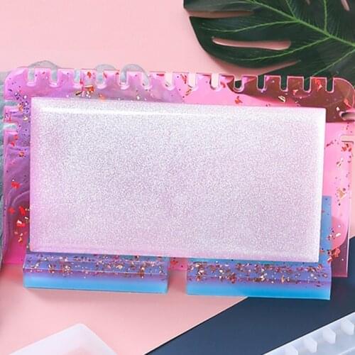 F3MF Crystal Epoxy Resin Mold Necklace Display Stand Silicone Mould DIY Crafts Mold