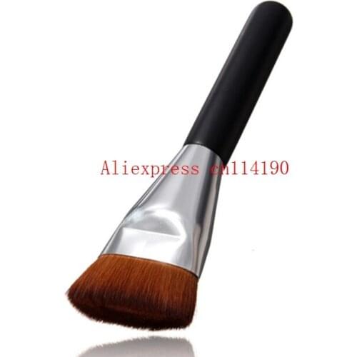 Brand new 100 pcs Professional Flat Contour Foundation Blush Brush Face Makeup Big Powder Brushes Synthetic Hair Cosmetics Tools