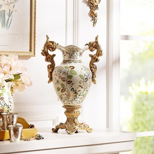 Cracked ceramic vase European Home Furnishing decoration can crack Leah ceramic vase flower