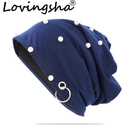 LOVINGSHA New Fashion Men Women Hat Unisex Brand Caps Hip Hop Beanies Casual Adult Thick Winter Warm Bonnet Hat HT159