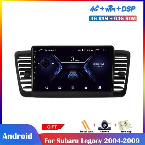 9 inch IPS Screen Android Multimedia Player For Subaru Outback Legacy 2004 2005 2006 2007-2009 Car Radio Stereo GPS Navigation