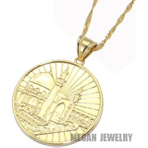 Muslim Masjid pendant & necklace for women & men, charm Islam Gift & Jewelry