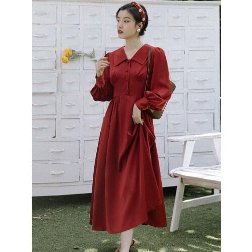 2020 new fashion womens clothing Full Vintage dresses for women women dress