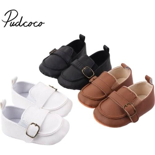 Baby First Walker 2020 Baby Girl Boy Shoes Infant Cute Fashion Solid Peas Shoes PU Leather Baby Shoes Soft Bottom Toddler Gift