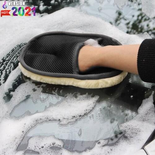 Car/Motorcycle Styling washing cleaning Glovers Wool Soft Car Washing Gloves Cleaning Brush Motorcycle Washer soft Care Products