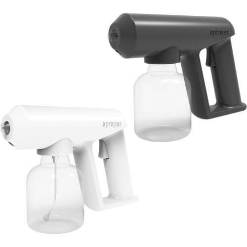 250ML Atomization Fogger Nano Disinfection Gun Spray Alcohol Disinfection Machine Household with Blue Light Gun Sprayer