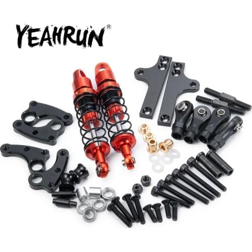 YEAHRUN Aluminum Shock Absorber Cantilever Set Kit for Axial SCX-10 II 90046 Traxxas TRX-4 1/10 RC Crawler Car Upgrade Parts