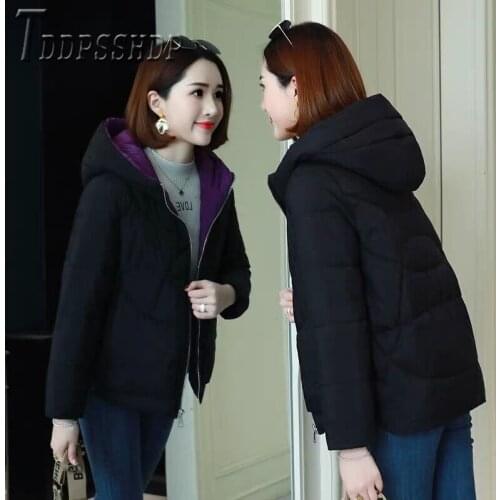 Winter Jacket Hooded Women Coat Casual Basic Parkas 5 Colors Can Choose Female Parka