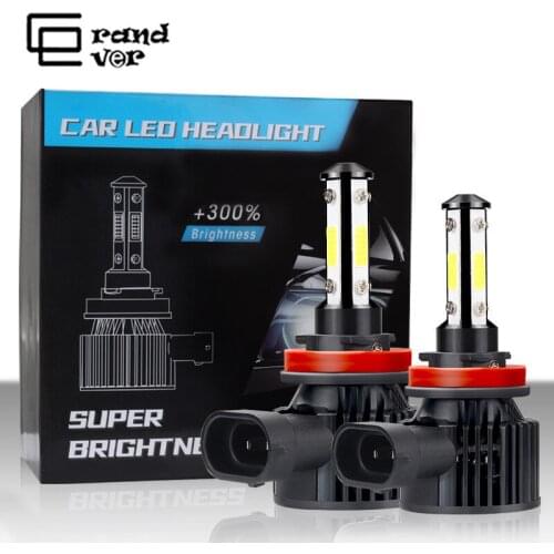 2Pcs H1 H3 H4 H7 Led Canbus H8 H11 HB3 9005 HB4 9006 Led Car Headlights Mini 40W 8000LM Car Light Bulbs Automobiles Lamp