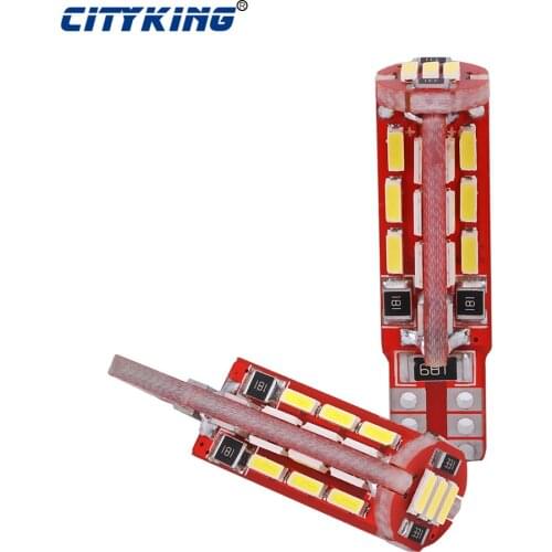 2PCS/LOT T10 led CANBUS LED 27smd 4014 SMD WHITE LIGHTS ERRO FREE 194 168 W5W led t10 27led canbus BULB LAMP External Light