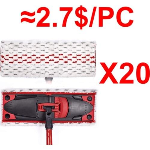 20PC Replacement For Vileda UltraMax Ultra MaT Microfiber Flat Spin Cloth Mopa Head Washable Floor Mop Pad Spare Parts Accessory
