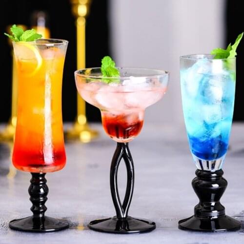 250-400ml Special Styling Goblet Combination Color Margaret Champagne Cocktail Cup Hurricane Juice Cold Drink Drinkware